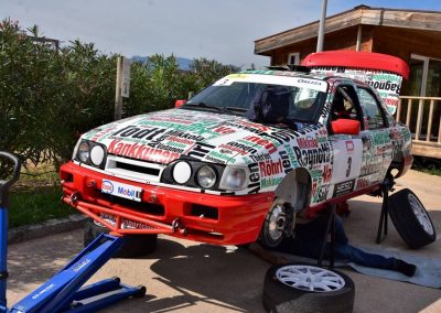 Sierra Cosworth Gruppe A mit FORD YB LORRTEC Motor Serge Cazaux Sieger Tour de Corse Historisch 2018