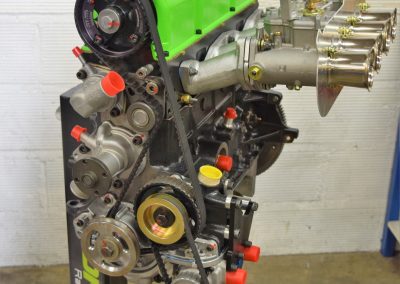 photo of Ford Pinto engine, distribution and Weber carburettors